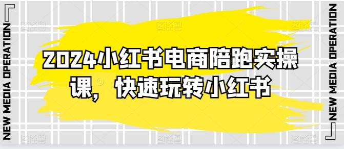 2024小红书电商陪跑实操课，快速玩转小红书，超过20节精细化课程-87创业网