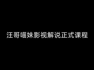 汪哥影视解说正式课程：剪映/PR教学/视解说剪辑5大黄金法则/全流程剪辑7把利器等等-87创业网