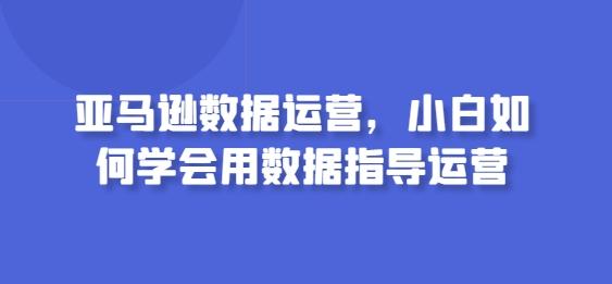 亚马逊数据运营，小白如何学会用数据指导运营-87创业网