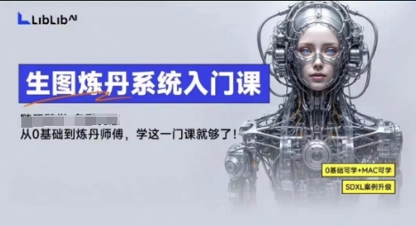 LibLibAI哩布哩布生图炼丹系统入门课，从生图到炼丹，只学这一门就够了-87创业网