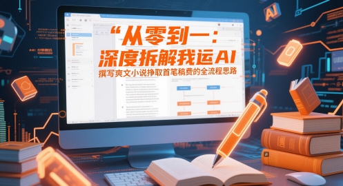 从零到一：深度拆解我运用AI撰写爽文小说挣取首笔稿费的全流程思路-87创业网