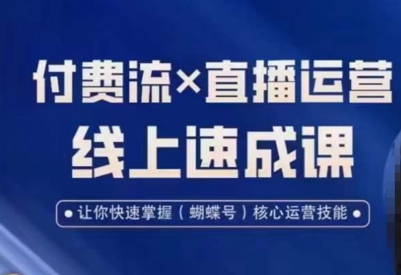 视频号付费流实操课程，付费流✖️直播运营速成课，让你快速掌握视频号核心运营技能-87创业网