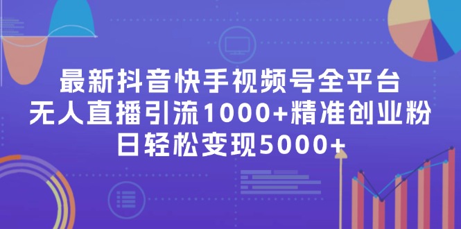 最新抖音快手视频号全平台无人直播引流1000+精准创业粉，日轻松变现5000+-87创业网