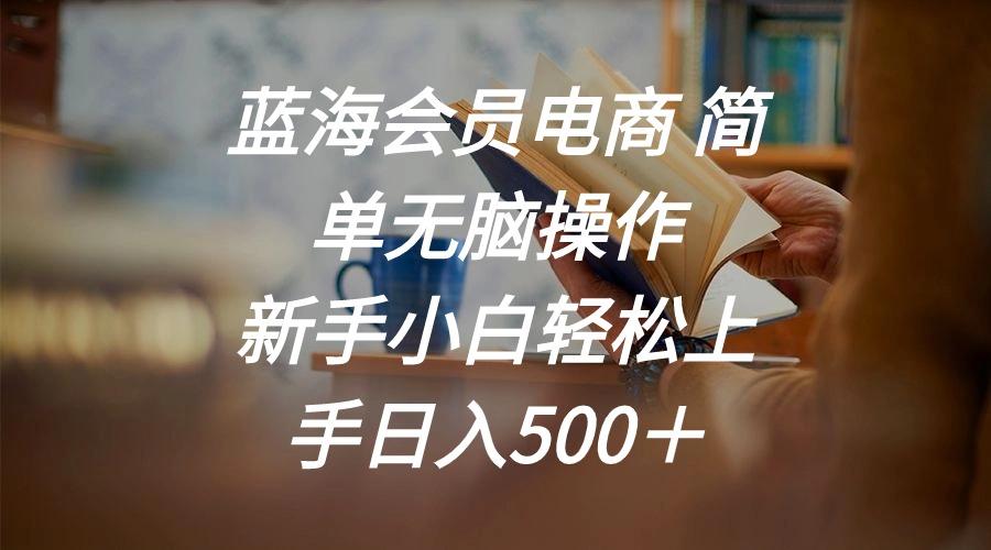 蓝海会员电商 简单无脑操作 新手小白轻松上手日入500＋-87创业网