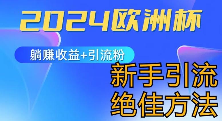 2024欧洲杯风口的玩法及实现收益躺赚+引流粉丝的方法，新手小白绝佳项目【揭秘】-87创业网