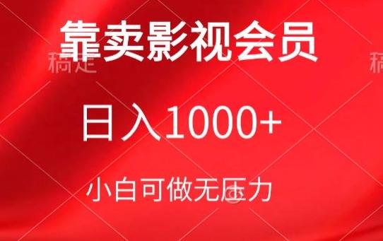 靠卖影视会员，日入1000+，落地保姆级教程，新手可学【揭秘】-87创业网