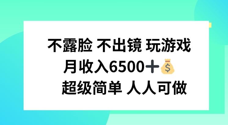 不露脸 不出境 玩游戏，月入6500 超级简单 人人可做【揭秘】-87创业网