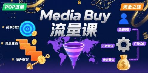 Media Buy之POP流量课，带你开启海外Media Buy淘金之路-87创业网