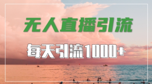 抖音快手视频号全平台通用，无人直播引流法，超暴力引流1000+高质量精准创业粉【揭秘】-87创业网