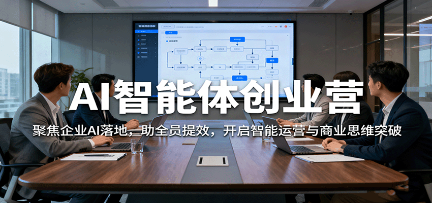 AI智能体创业营：聚焦企业AI落地，助全员提效，开启智能运营与商业思维突破-87创业网