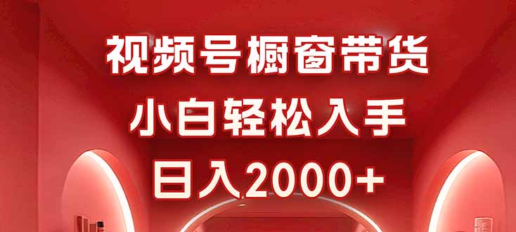 视频号橱窗带货，小白轻松入手，日入2000+-87创业网