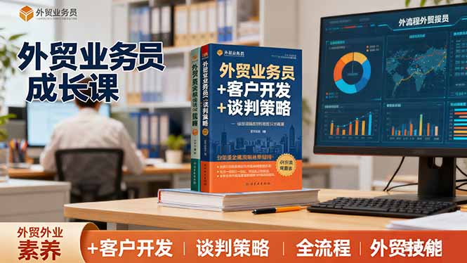 外贸业务员成长课：职业素养+客户开发+谈判策略、掌握全流程外贸技能-87创业网