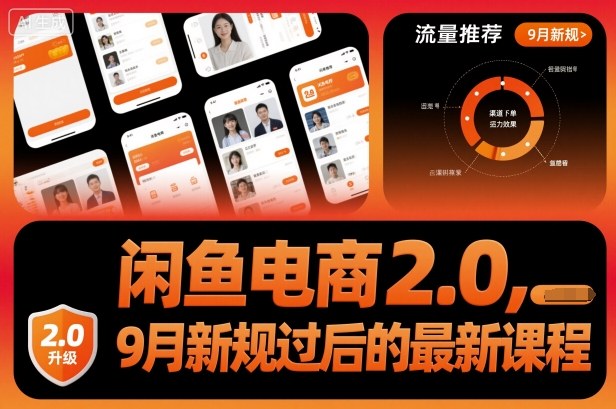 闲鱼电商2.0，9月新规过后的最新课程-87创业网