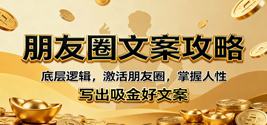 朋友圈文案攻略：底层逻辑，激活朋友圈，掌握人性，写出吸金好文案-87创业网