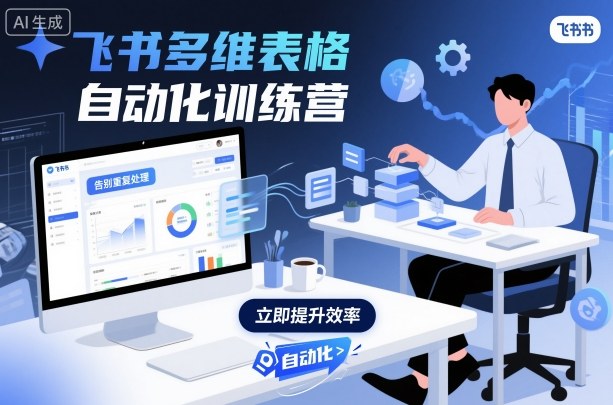 飞书多维表格自动化训练营，手把手教你告别重复处理，用多维表格开启高效办公新模式-87创业网