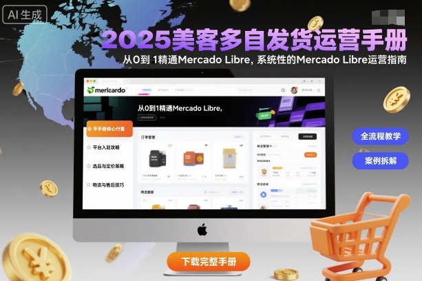 2025美客多自发货运营手册：从0到1精通Mercado Libre，系统性的Mercado Libre运营指南-87创业网