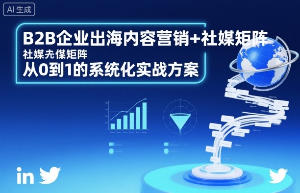 B2B企业出海内容营销+社媒矩阵，从0到1的系统化实战方案-87创业网