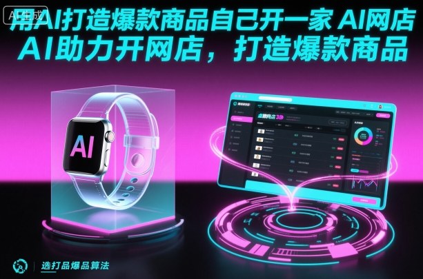 用AI打造爆款商品自己开一家AI网店，AI助力开网店，打造爆款商品-87创业网