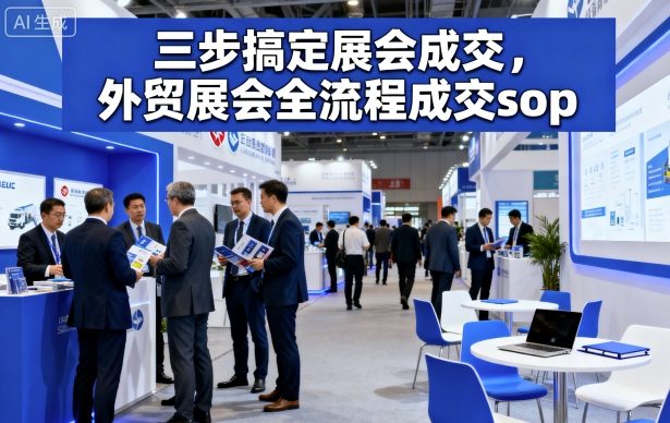 三步搞定展会成交，外贸展会全流程成交sop-87创业网