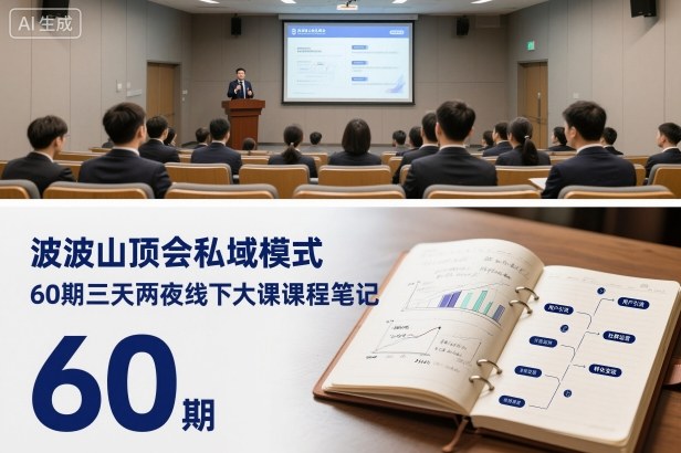 波波山顶会私域模式60期三天两夜线下大课课程笔记(文档)-87创业网