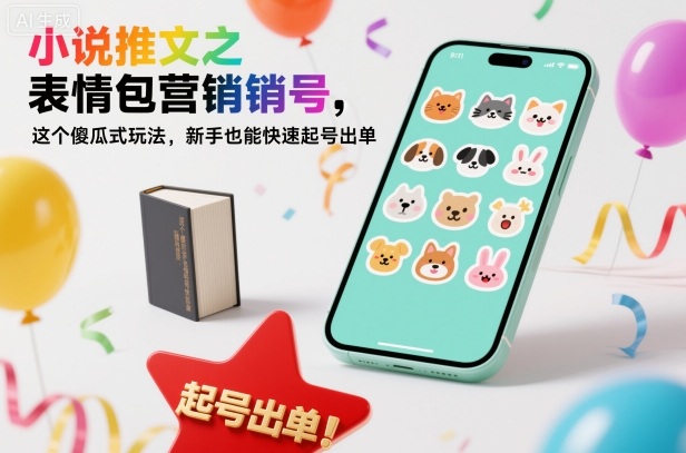 小说推文之表情包营销号，这个傻瓜式玩法，新手也能快速起号出单-87创业网