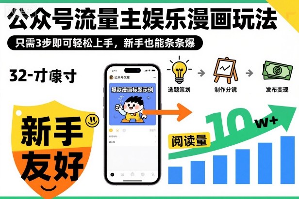 ‍‬⁢‍⁡‍‍⁡​⁣⁤‍‬⁡⁣⁢​⁣‍⁣‌‌⁢​⁡⁡‌​⁢⁣⁢​⁢‌​⁣‬​⁣‬‬⁣⁢​⁢⁣公众号流量主娱乐漫画玩法，只需3步即可轻松上手，新手也能条条爆-87创业网