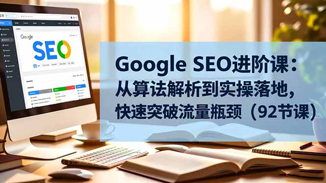 Google SEO进阶课：从算法解析到实操落地，快速突破流量瓶颈(92节课-87创业网