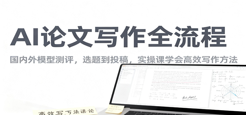 AI论文写作全流程，国内外模型测评，选题到投稿，实操课学高效写作方法-87创业网