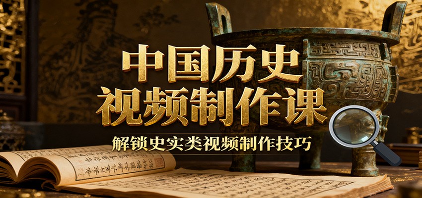 中国历史视频制作课:疆域地图集+参考文案+练习素材,解锁史实类视频制作技巧-87创业网