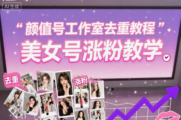 颜值号工作室去重教程，美女号涨粉教学-87创业网
