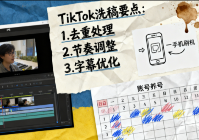 TikTok洗稿剪辑全流程课-87创业网