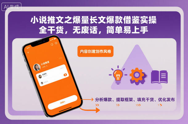 小说推文之爆量长文爆款借鉴实操，全干货，无废话，简单易上手-87创业网