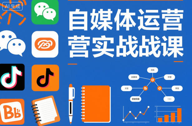 自媒体运营实战课，掌握一套系统的自媒体运营底层方法论，成为优秀的内容创作者-87创业网