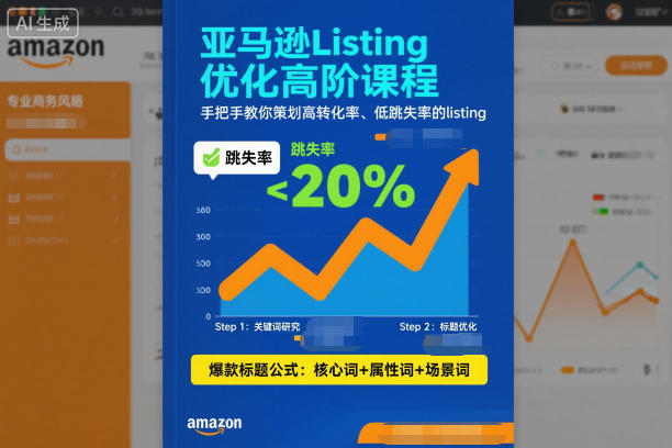 亚马逊Listing优化高阶课程，手把手教你策划高转化率、低跳失率的listing-87创业网