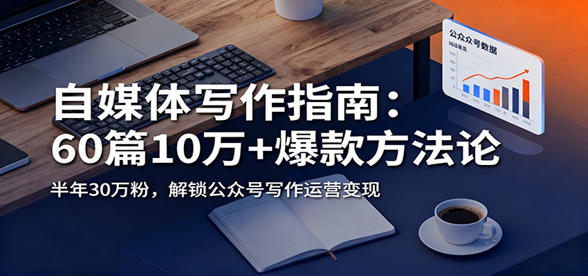 自媒体写作指南：60篇10万+爆款方法论，半年30万粉，解锁公众号写作运营变现-87创业网