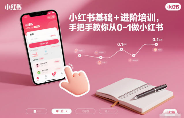 小红书基础+进阶培训，手把手教你从0-1做小红书-87创业网