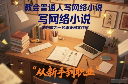 教会普通人写网络小说，助您成为一名职业网文作家-87创业网