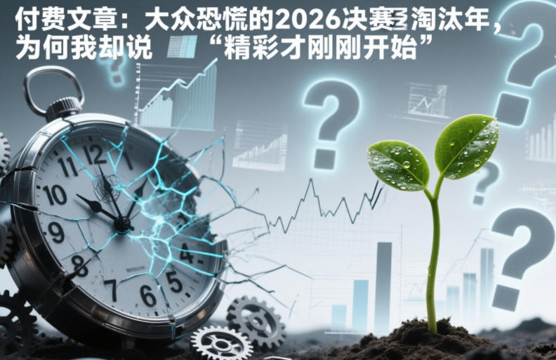 付费文章：大众恐慌的2026决赛淘汰年，为何我却说“精彩才刚刚开始”？-87创业网