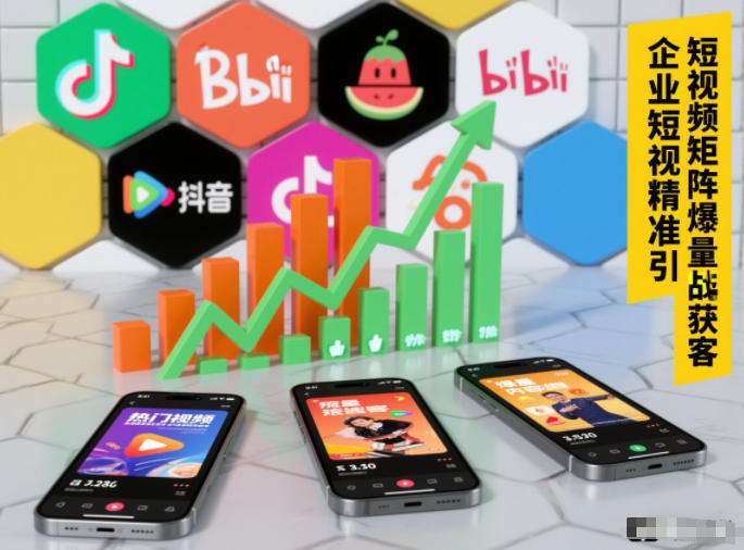 企业短视频精准引流矩阵获客，短视频矩阵爆量战法-87创业网