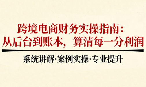 2025跨境电商财务实操指南-87创业网