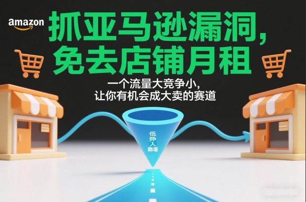 抓亚马逊漏洞，免去店铺月租，一个流量大竞争小，让你有机会成大卖的赛道-87创业网