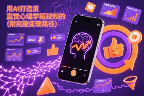 用AI打造“反直觉”心理学短视频的流量密码(附完整变现路径)-87创业网