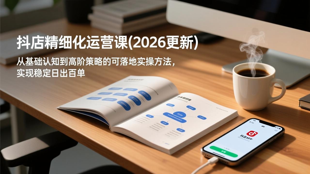 抖店精细化运营课(2026更新-87创业网