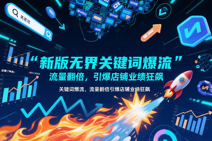 新版无界关键词爆流，流量翻倍，引爆店铺业绩狂飙-87创业网
