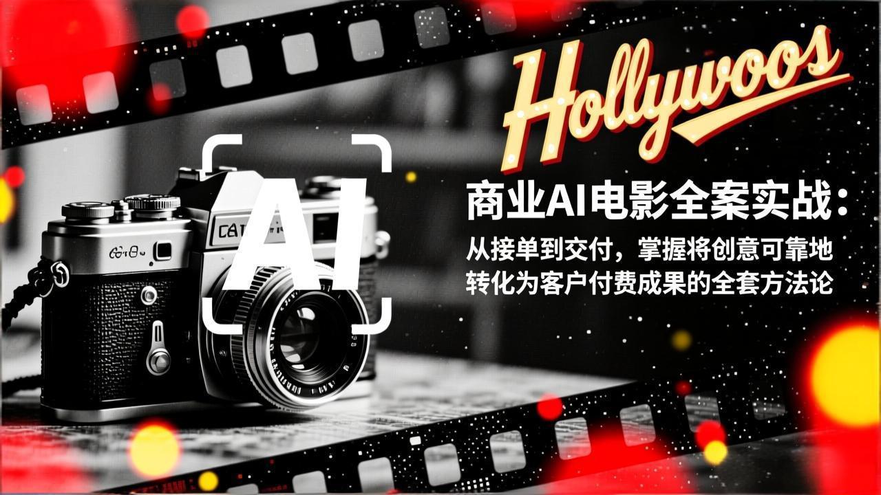 商业AI电影全案实战：从接单到交付，掌握将创意可靠地转化为客户付费成果的全套方法论-87创业网