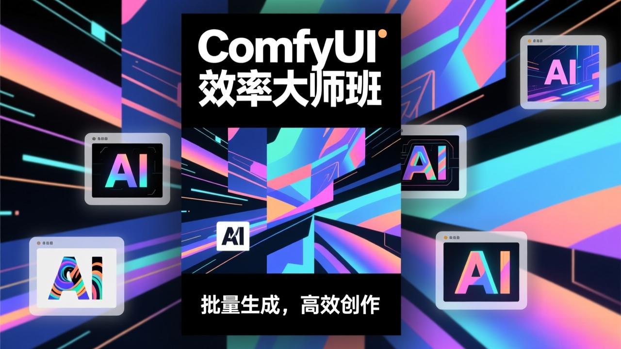 ComfyUI效率大师班：工作流搭建，批量生成，将个人AI出图效率提升5-10倍，月接单收入1-3万-87创业网