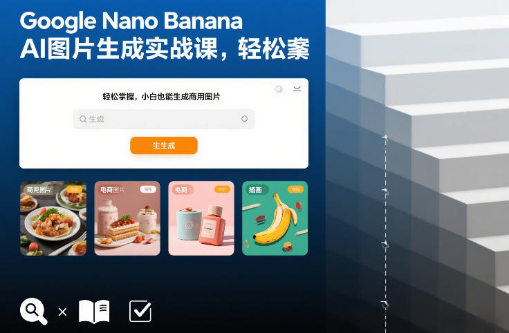 Google Nano Banana AI图片生成实战课，轻松掌握，小白也能生成商用图片-87创业网