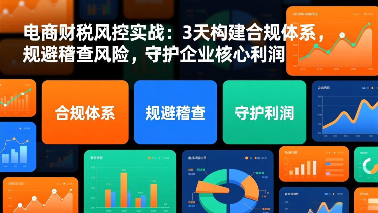 电商财税风控实战：3天构建合规体系，规避稽查风险，守护企业核心利润-87创业网