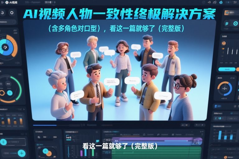 AI视频人物一致性终极解决方案(含多角色对口型)，看这一篇就够了(完整版)-副业终点站