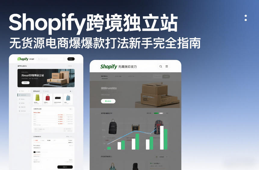 Shopify跨境独立站无货源电商爆款打法新手完全指南-副业终点站